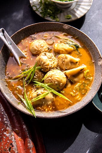 20 Minute Hidden Veggie Chicken Dumpling Soup | halfbakedharvest.com