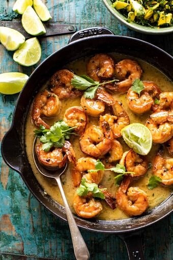 20 Minute Honey Garlic Butter Shrimp | halfbakedharvest.com