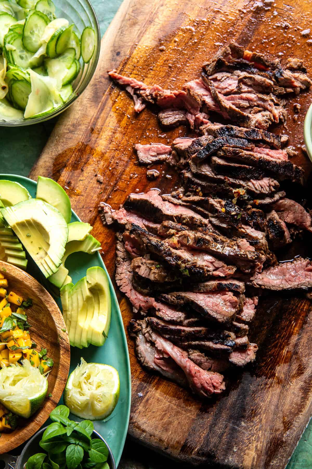 25 Minute Ginger Steak Cucumber Bowls | halfbakedharvest.com