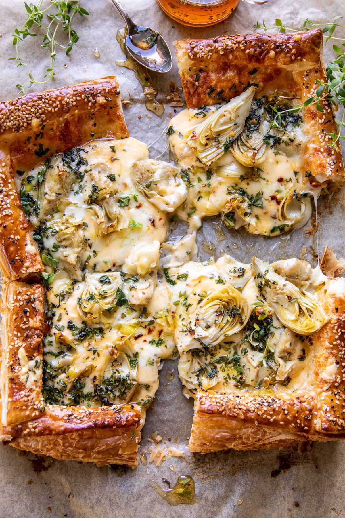 Artichoke Gouda Tart | halfbakedharvest.com