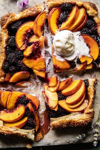 Blackberry Peach Galette | halfbakedharvest.com