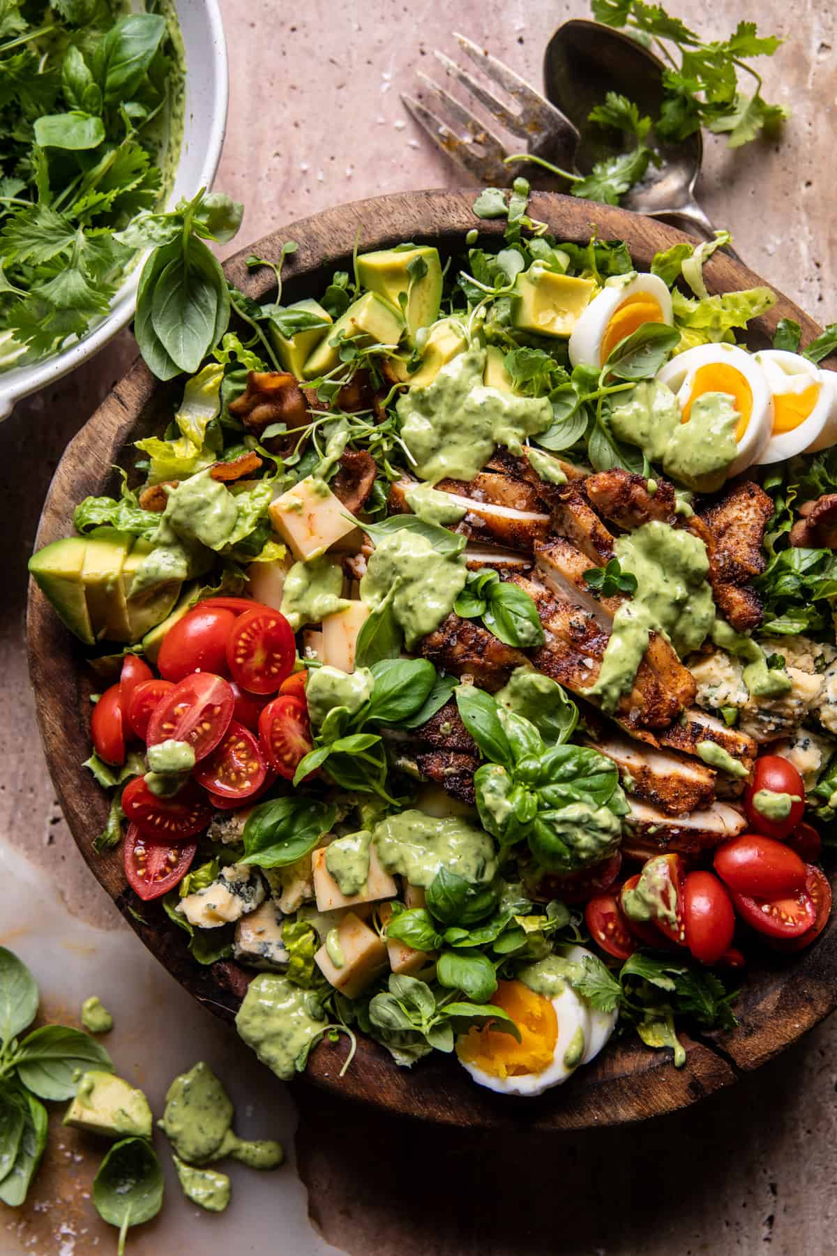 Chicken Cobb Salad with Avocado Ranch | halfbakedharvest.com