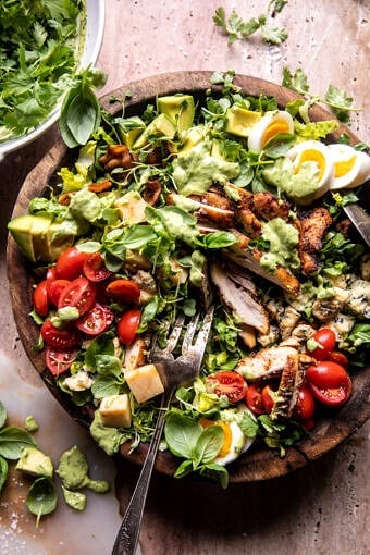 Chicken Cobb Salad with Avocado Ranch | halfbakedharvest.com