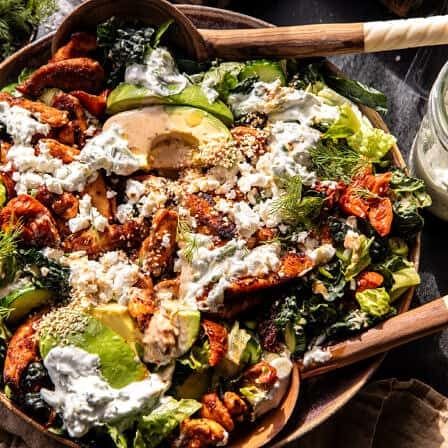 Chicken Tzatziki Avocado Salad | halfbakedharvest.com