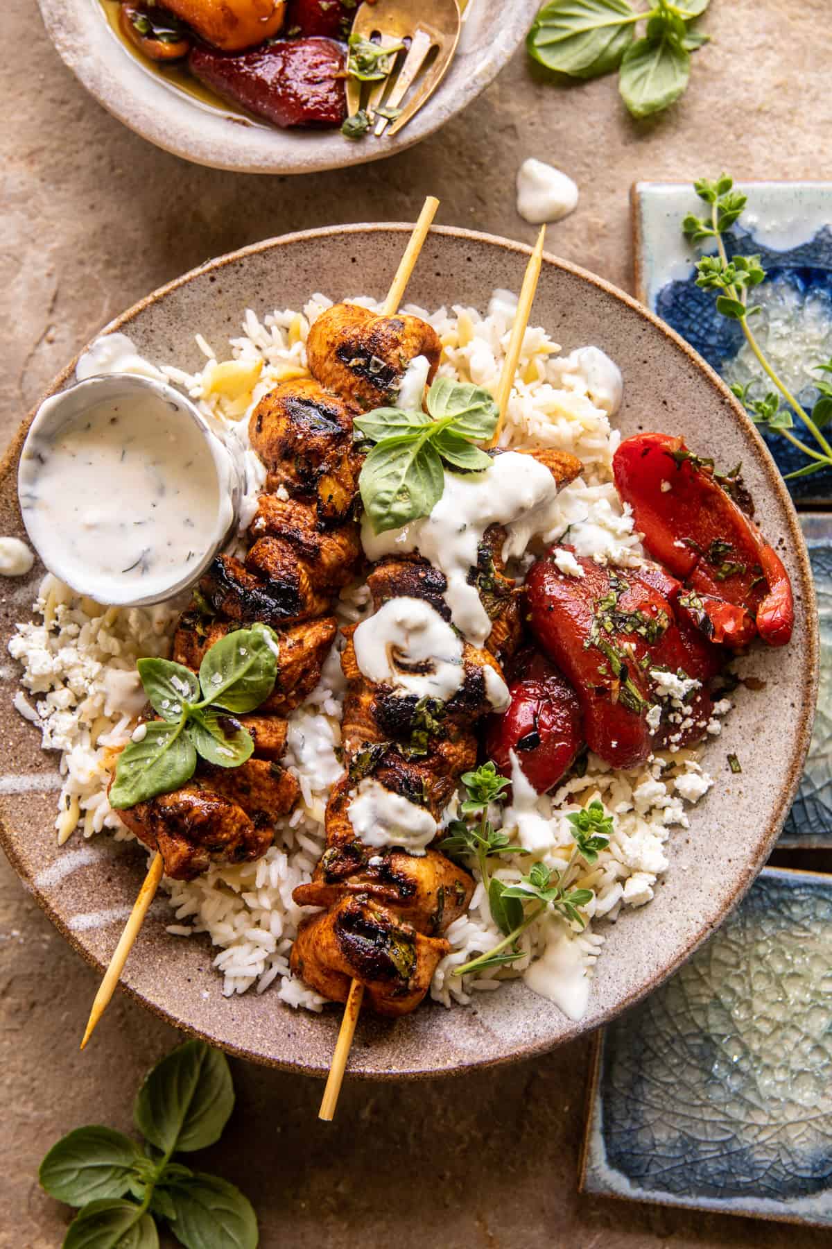 Chicken Tzatziki Rice Bowls | halfbakedharvest.com