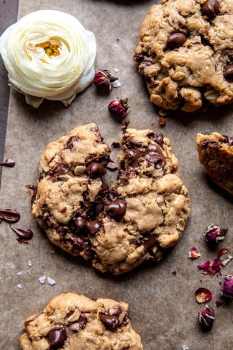 Chocolate Chip Nutella Oatmeal Cookies | halfbakedharvest.com