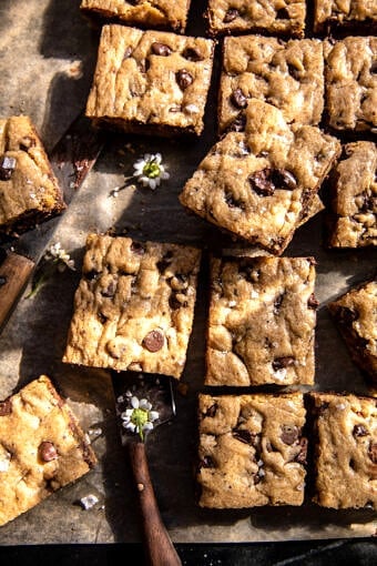 Coffee Chocolate Chip Blondies | halfbakedharvest.com