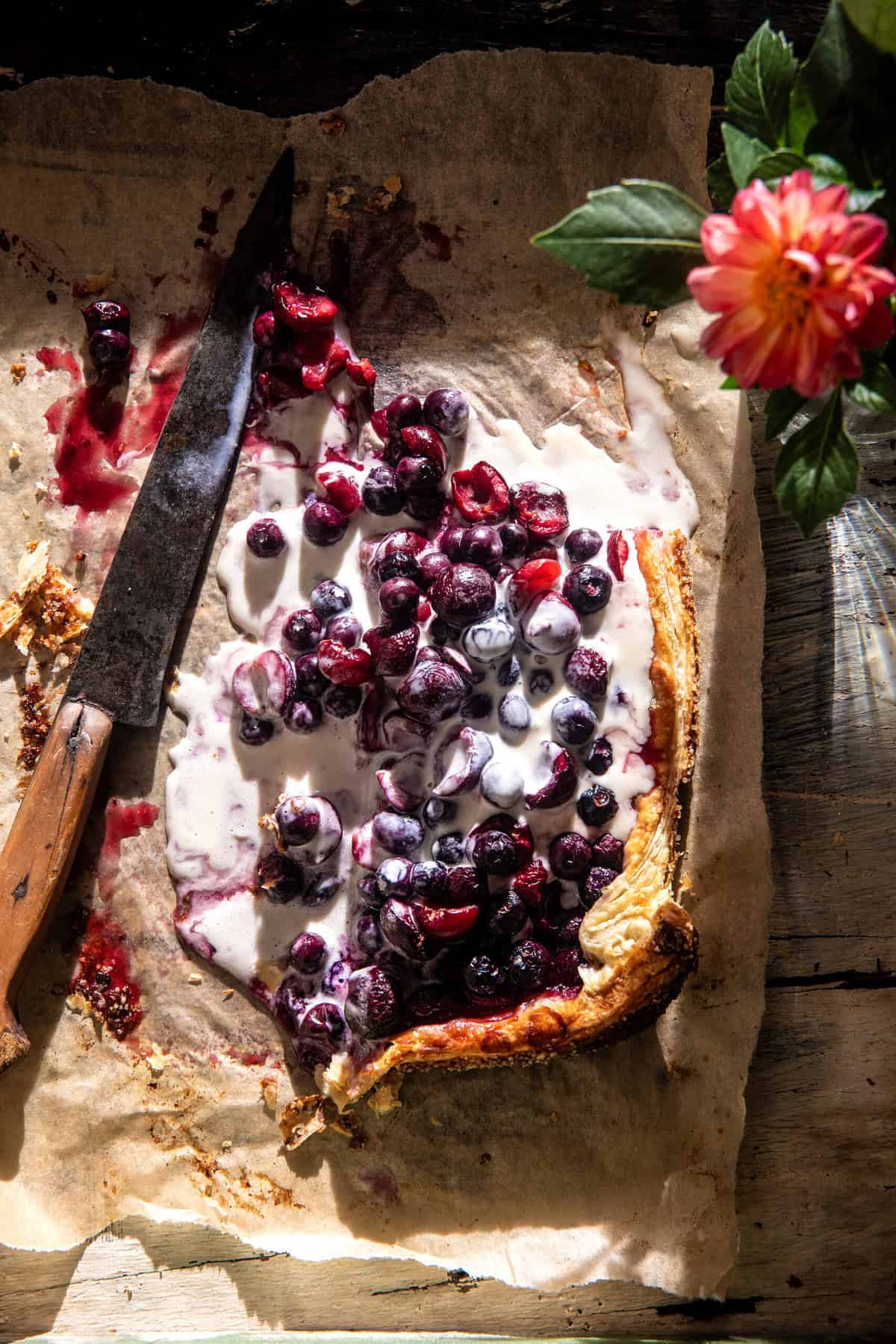 Easy Blueberry Cherry Galette | halfbakedharvest.com