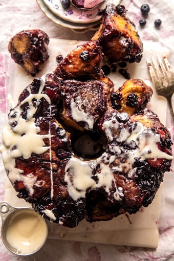 Easy Blueberry Monkey Bread | halfbaledharvest.com