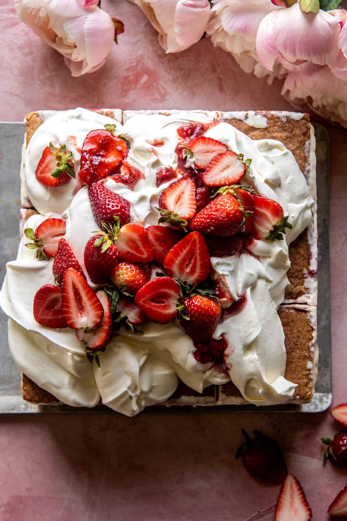 Easy Strawberry Ice Cream Cake | halfbakedharvest.com