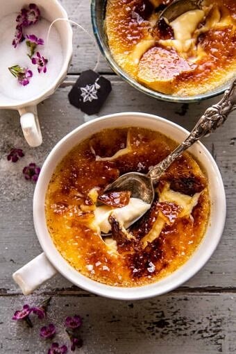 Easy Vanilla Earl Grey Crème Brûlée | halfbakedharvest.com