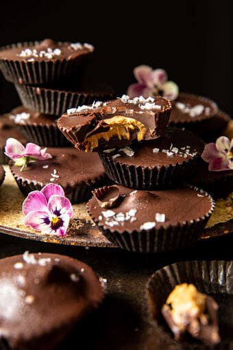 Frozen Chocolate Peanut Butter Cups | halfbakedharvest.com