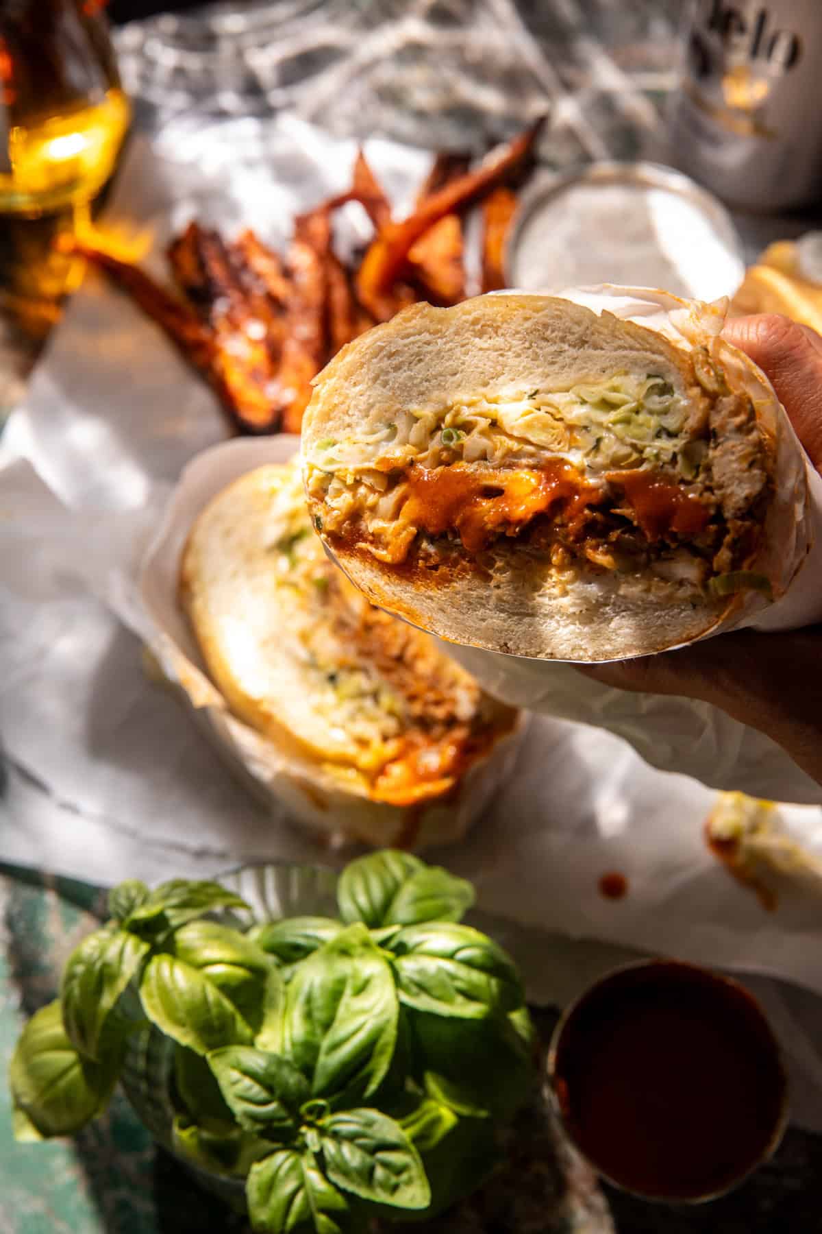 Grilled Buffalo Chicken Subs | halfbakedharvest.com