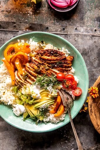 Honey Lime Chili Chicken Bowls | halfbakedharvest.com