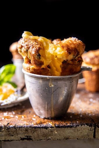 Jalapeño Cheddar Popovers with Honey Butter | halfbakedharvest.com