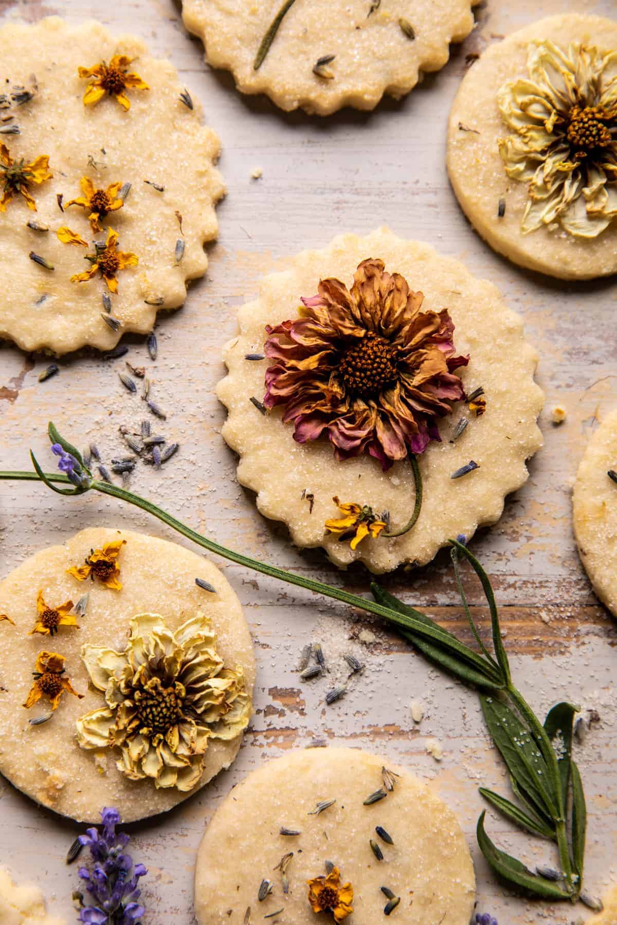 Lavender Lemon Sugar Cookies | halfbakedharvest.com