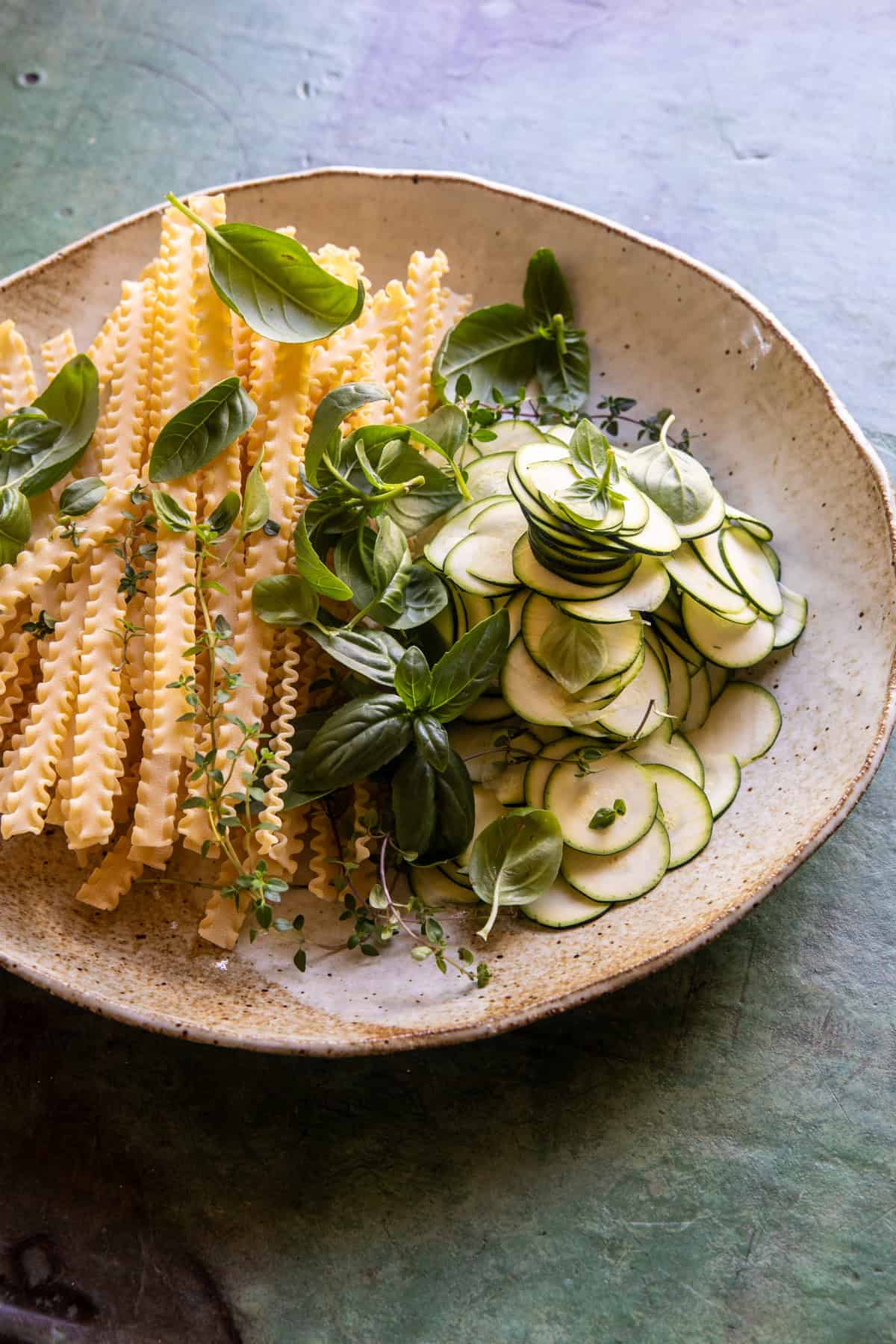 Lemon Basil Zucchini Pasta Alfredo | halfbakedharvest.com