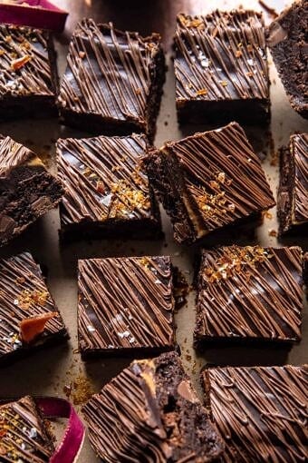 Milk Chocolate Peanut Butter Truffle Brownies | halfbakedharvest.com