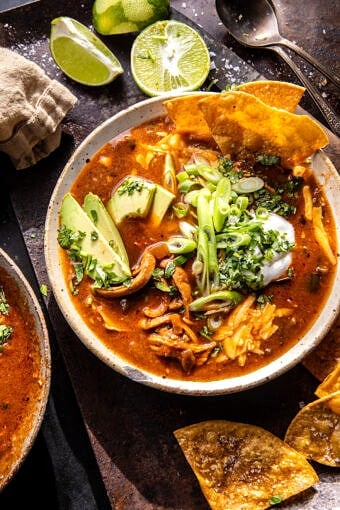 Poblano Chicken Tortilla Soup | halfbakedharvest.com