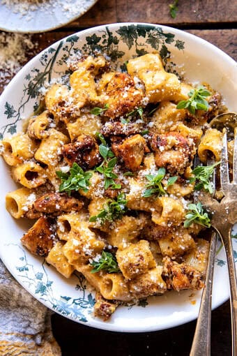 Roasted Butternut Squash and Sun-Dried Tomato Chicken Pasta | halfbakedharvest.com