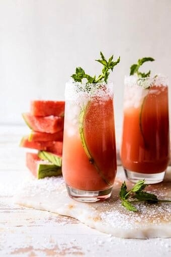 Salted Watermelon Paloma | halfbakedharvest.com #easy #watermelon #summer #tequila