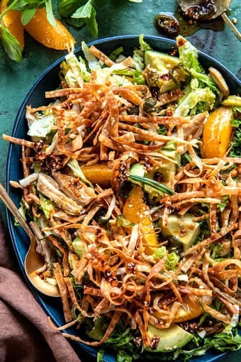 Sesame Ginger Orange Chicken Salad | halfbakedharvest.com