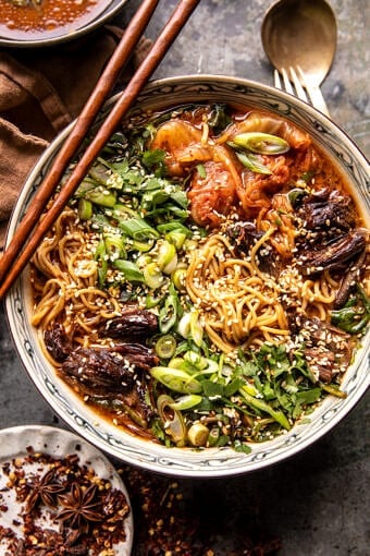 Spicy Short Rib Peanut Ramen | halfbakedharvest.com