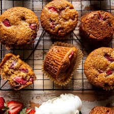 Strawberry Caramel Muffins | halfbakedharvest.com