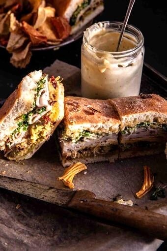 Sun-dried Tomato Pesto Turkey Sandwich | halfbakedharvest.com