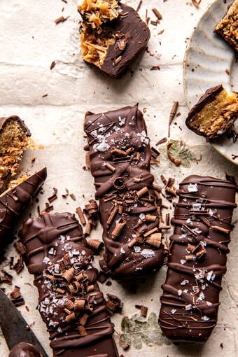 Toasted Coconut Chocolate Bars | halfbakedharvest.com