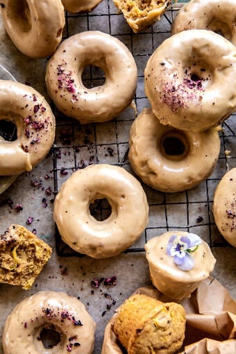 Zucchini Doughnuts with Cinnamon Maple Glaze | halfbakedharvest.com